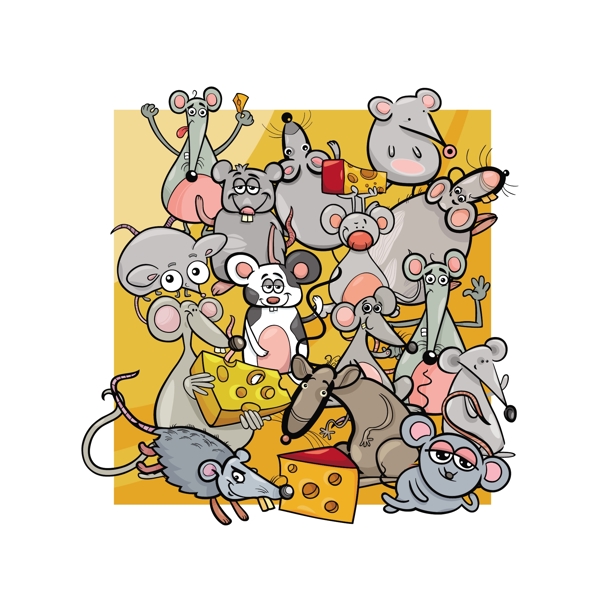各种老鼠卡通形象
