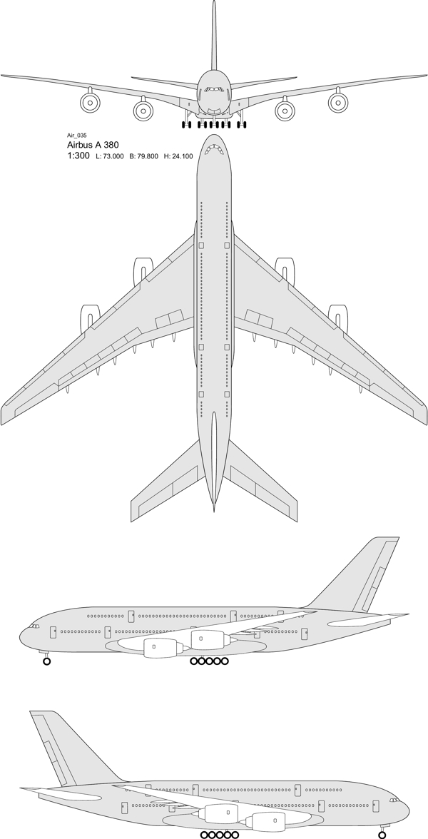 飛機(jī)平面圖集