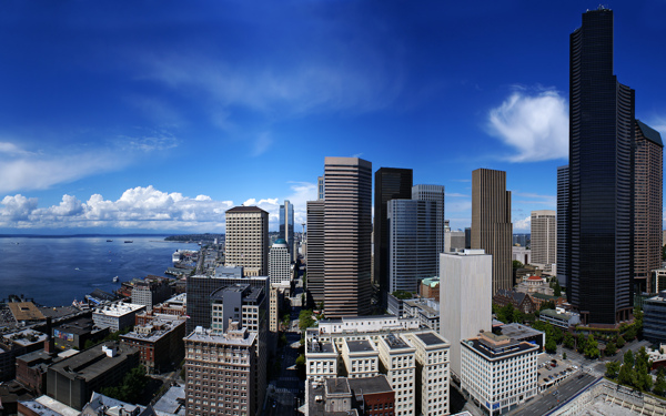 西雅图美丽的城市景观图片