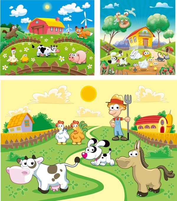 卡通动物农场