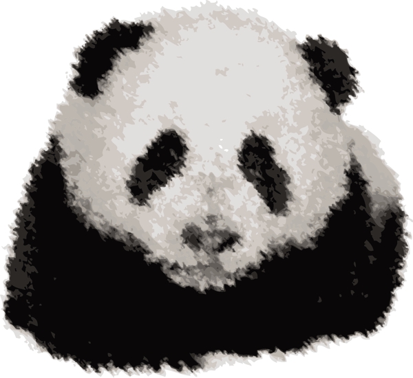 水墨动物熊猫国宝