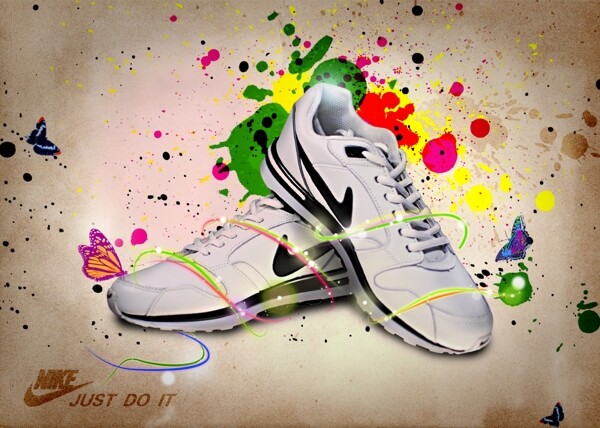 运动鞋海报设计图片