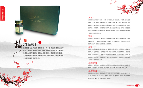 中国风产品招商手册设计PSD素材