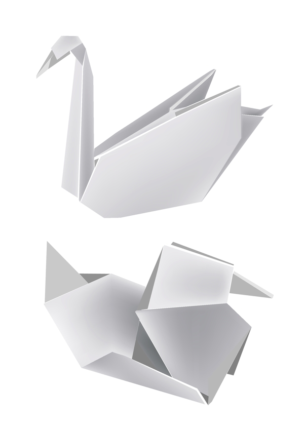 矢量折紙素材