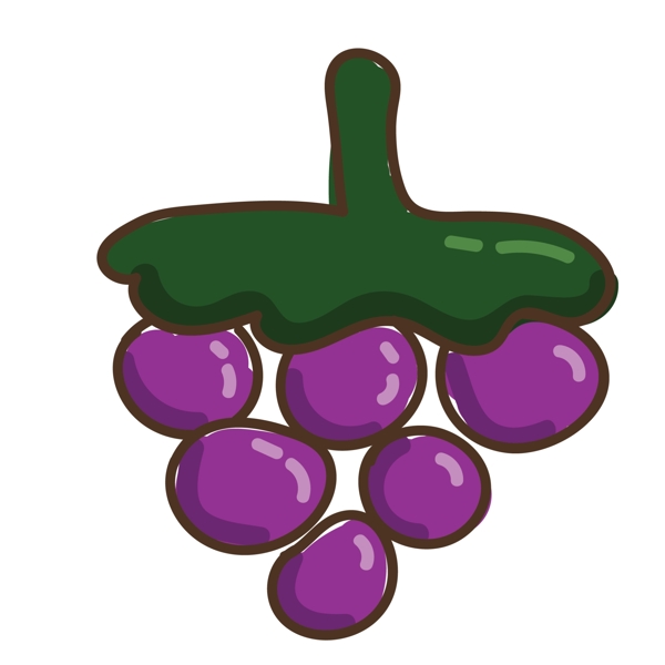 紫色的葡萄免抠图