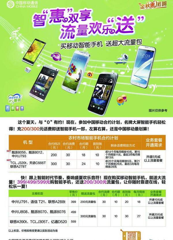 中國移動低端機海報圖片
