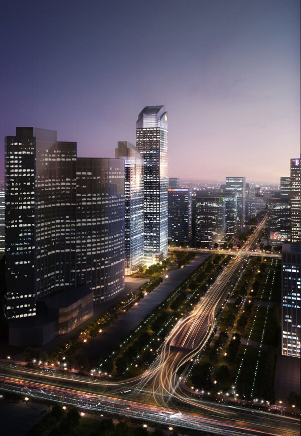 城市夜景圖片
