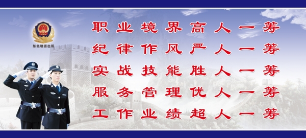 警察展板圖片