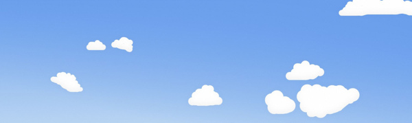 天空小清新背景banner設計