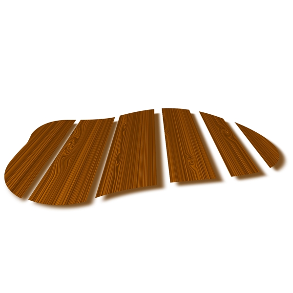 棕色的木板地板插画