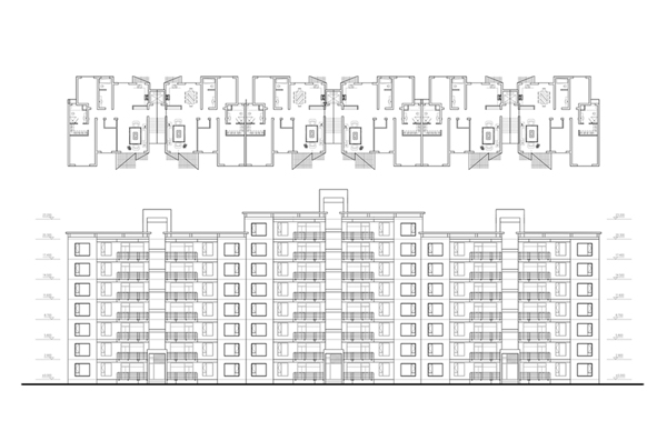 住宅建筑CAD施工图纸
