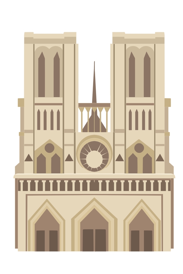 建筑巴黎圣母院