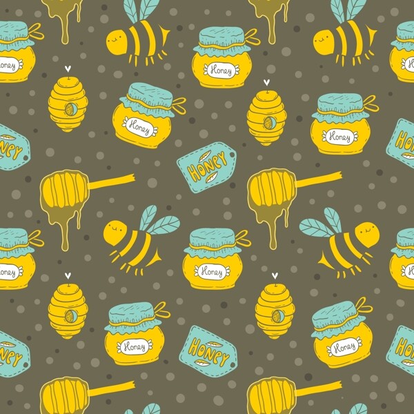 蜂蜜卡通蜜蜂图片