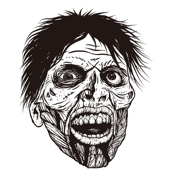 印花矢量圖人物男人靈異色彩免費(fèi)素材