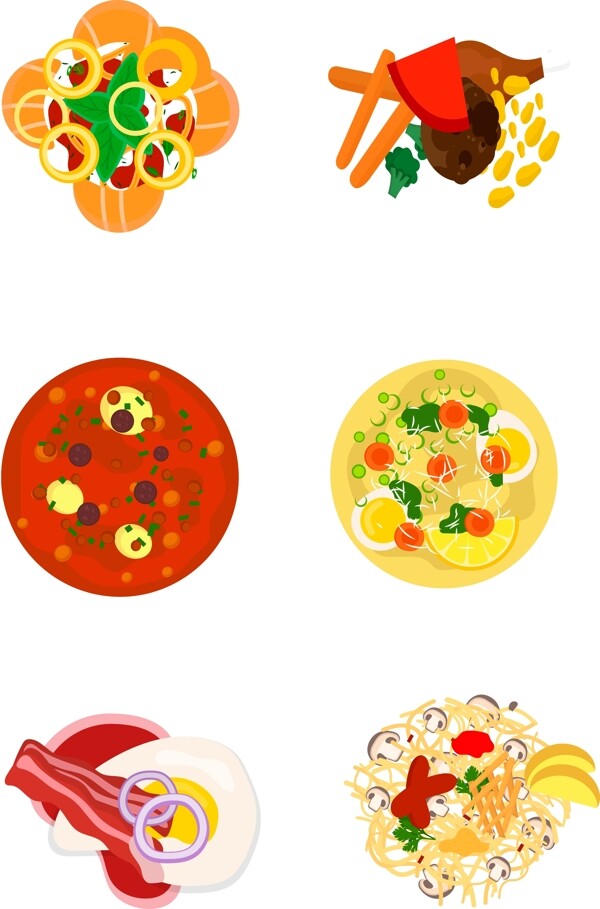 食物图案花纹元素