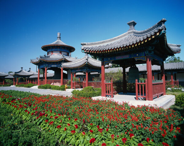 中国古代庭院风景图片