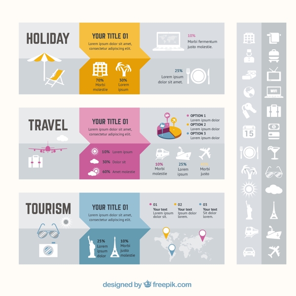 假日旅游信息图表