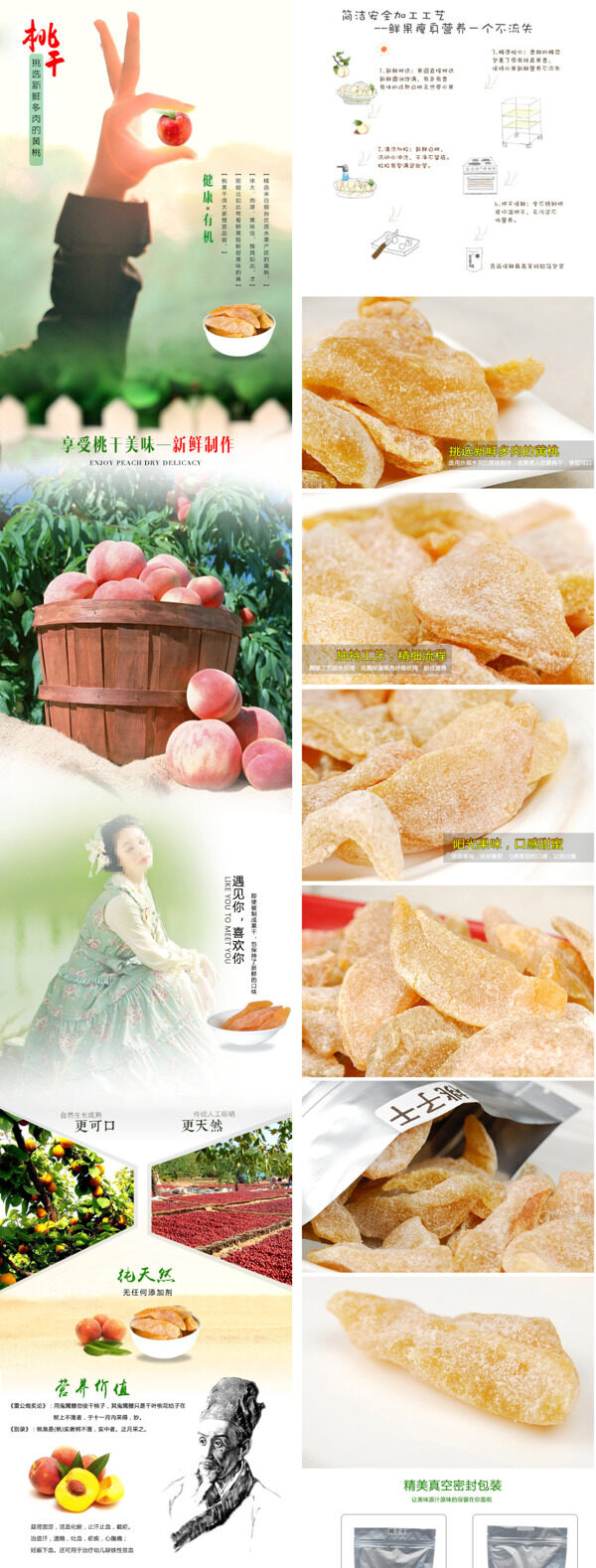 桃子干详情页