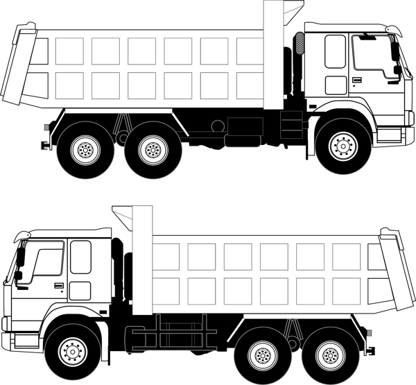 卡通建筑卡車素材設(shè)計(jì)
