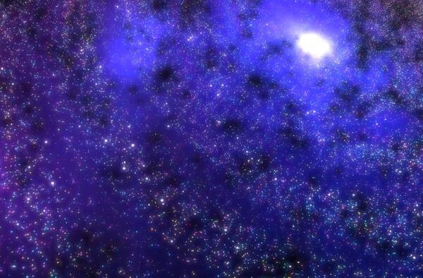 动态紫色星河粒子