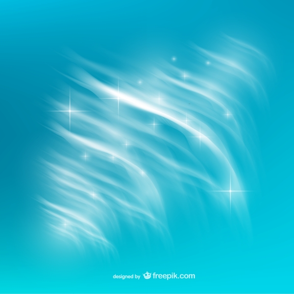 藍色背景與閃爍的星星