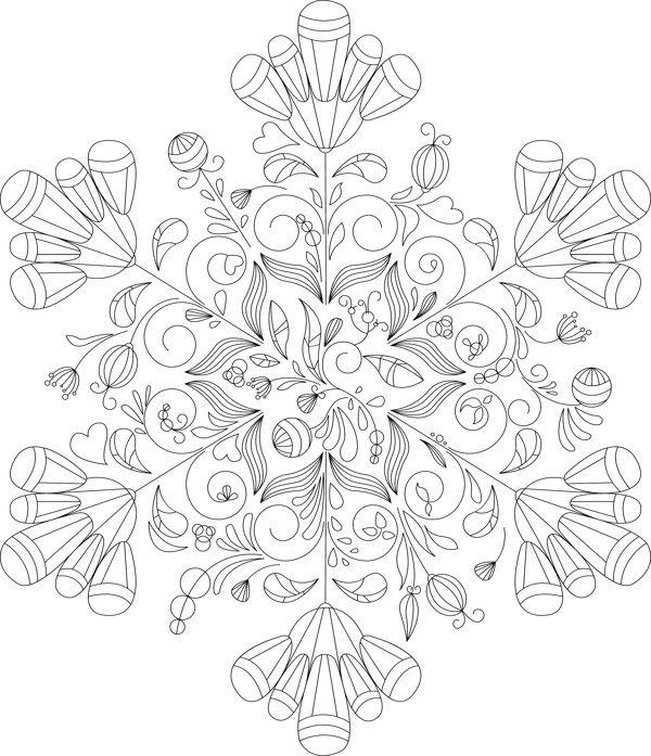 向量的雪花