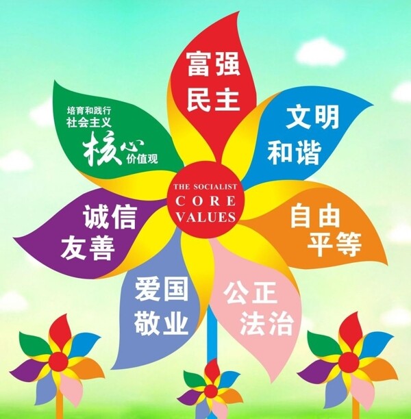 社會主義核心價值觀海報