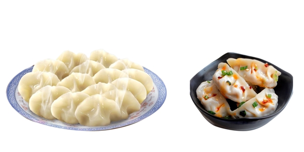 二盘饺子图片