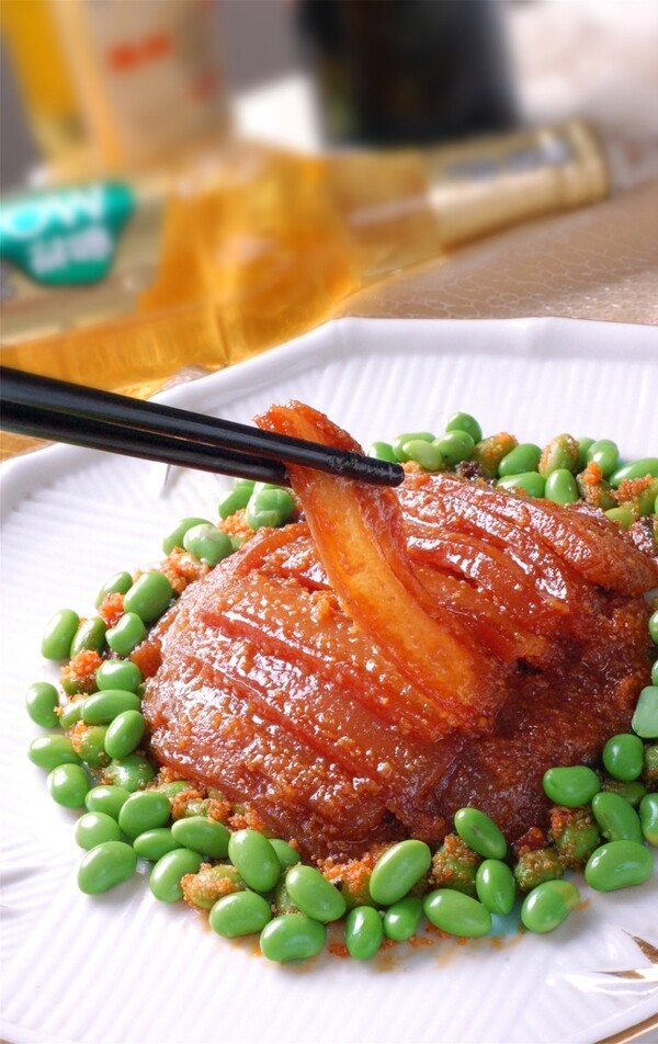 粤青豆粉蒸肉图片