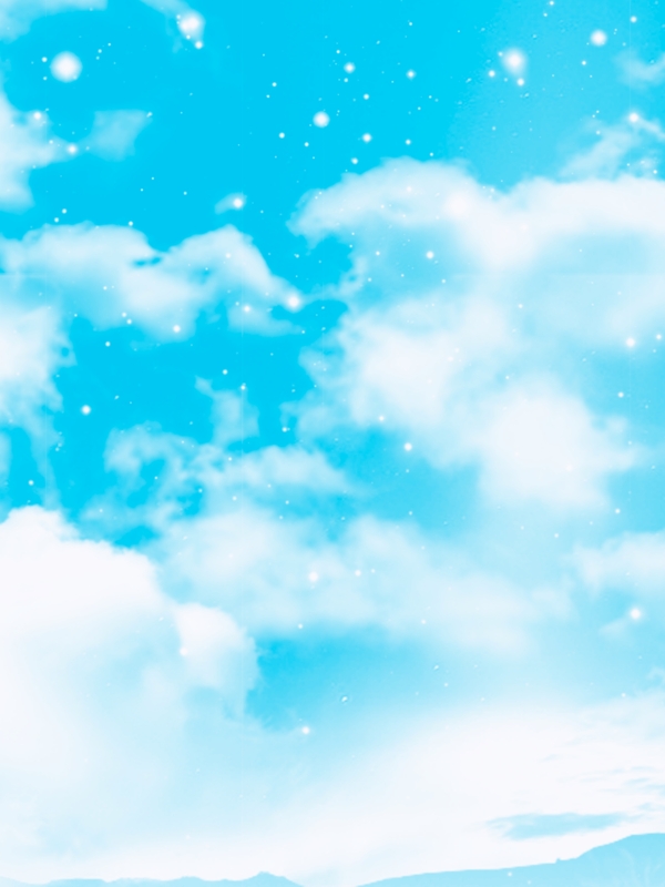蓝色清新蓝天空白云背景素材