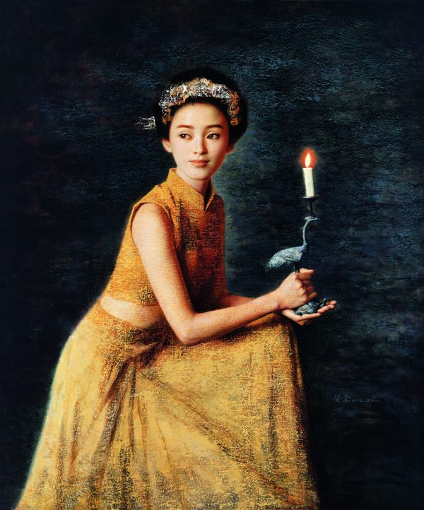 美女肖像畫(huà)圖片
