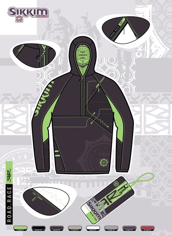藍(lán)色運(yùn)動(dòng)服效果圖