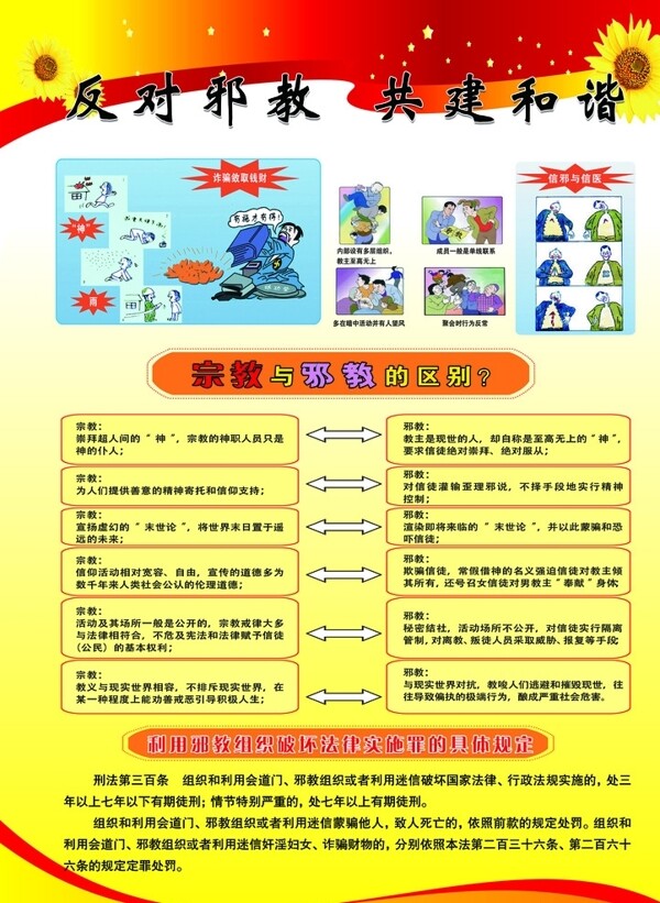 反對(duì)邪教崇尚科學(xué)圖片