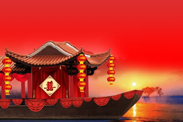 婚慶婚船圖片