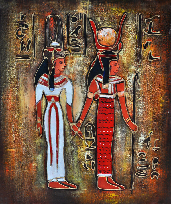 埃及女人油画图片