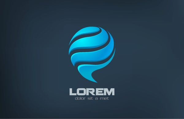 時尚立體LOGO設計圖片