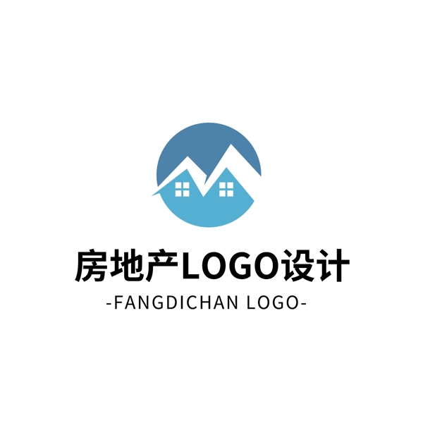 简约大气创意房地产logo标志设计