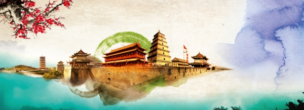 水墨畫海報