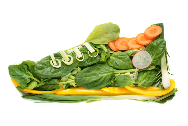 蔬菜组成的鞋子图片
