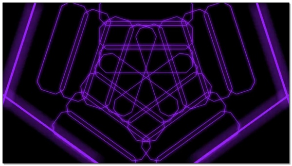 紫光几何变换视频素材