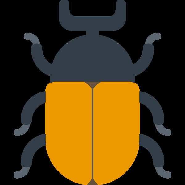 甲虫动物标志图形图标装饰素材