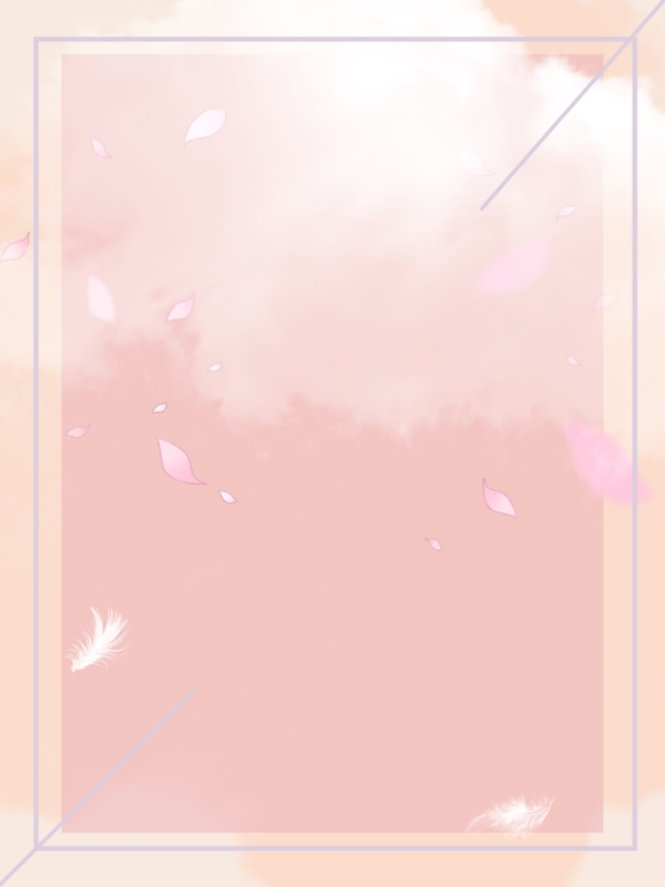 粉色花瓣云朵温柔时尚背景素材