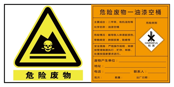 危險廢物油漆空桶