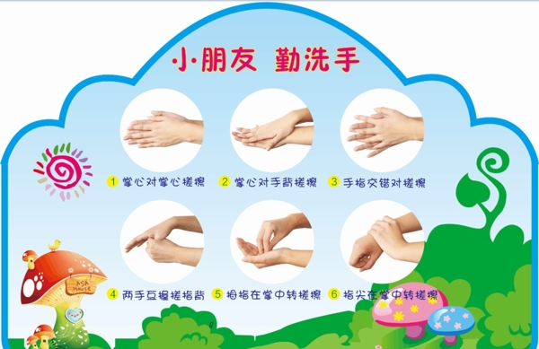 洗手標(biāo)語