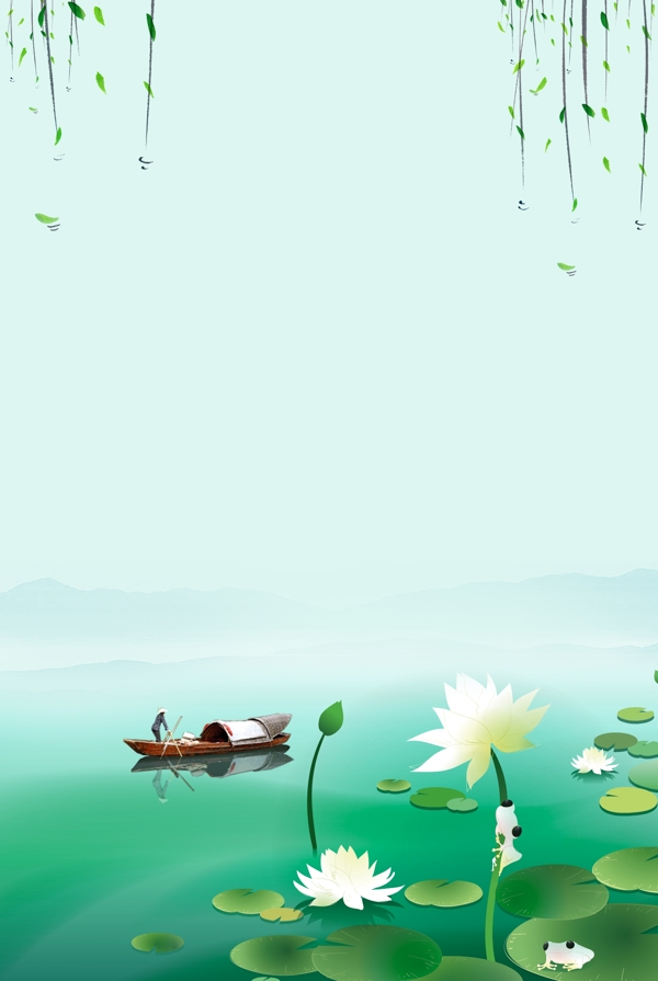 中國風(fēng)荷花