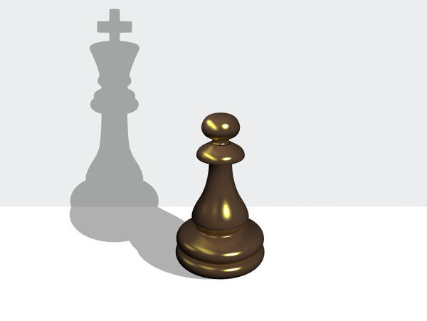 與國王的影子象棋棋子