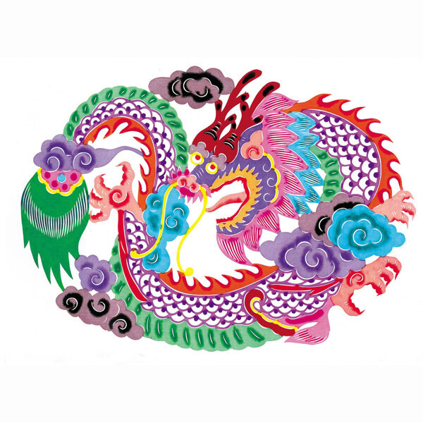 位圖動(dòng)物龍色彩花紋免費(fèi)素材