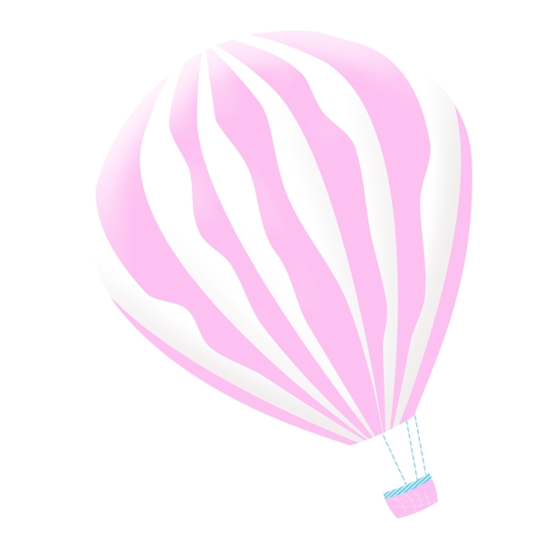 粉色热气球装饰素材