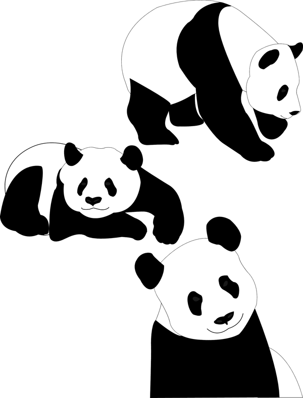 熊貓免費(fèi)矢量