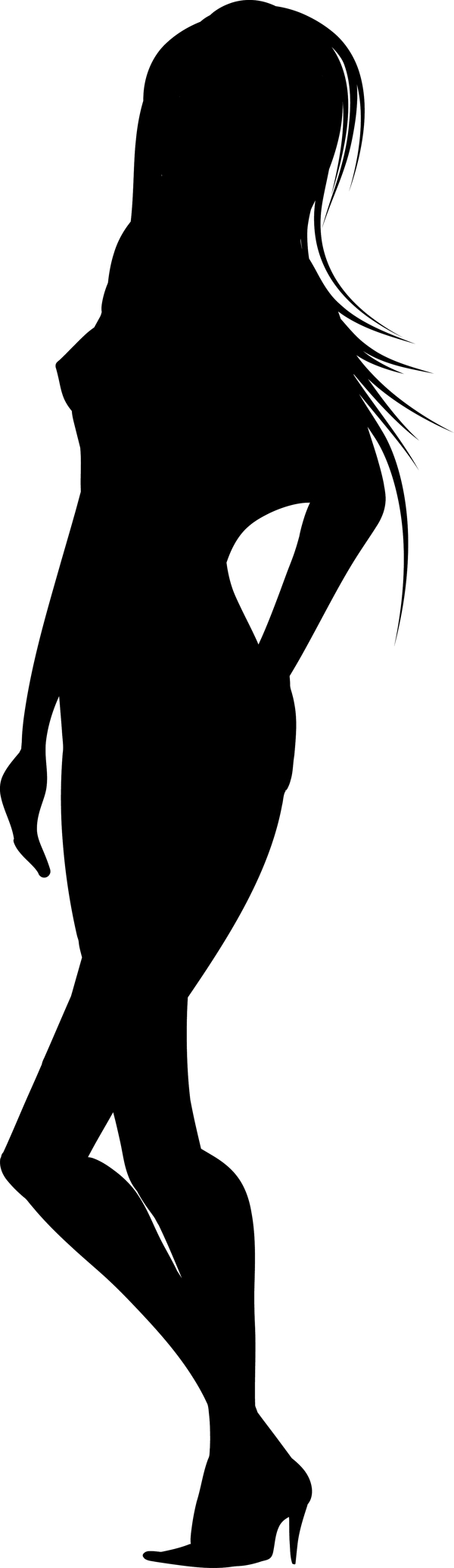 女人剪影矢量
